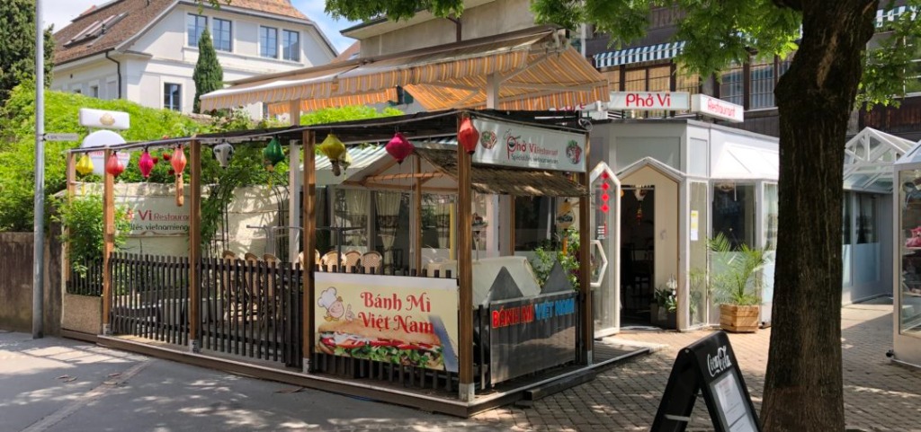 Pho Vi restaurant storefront in Morges